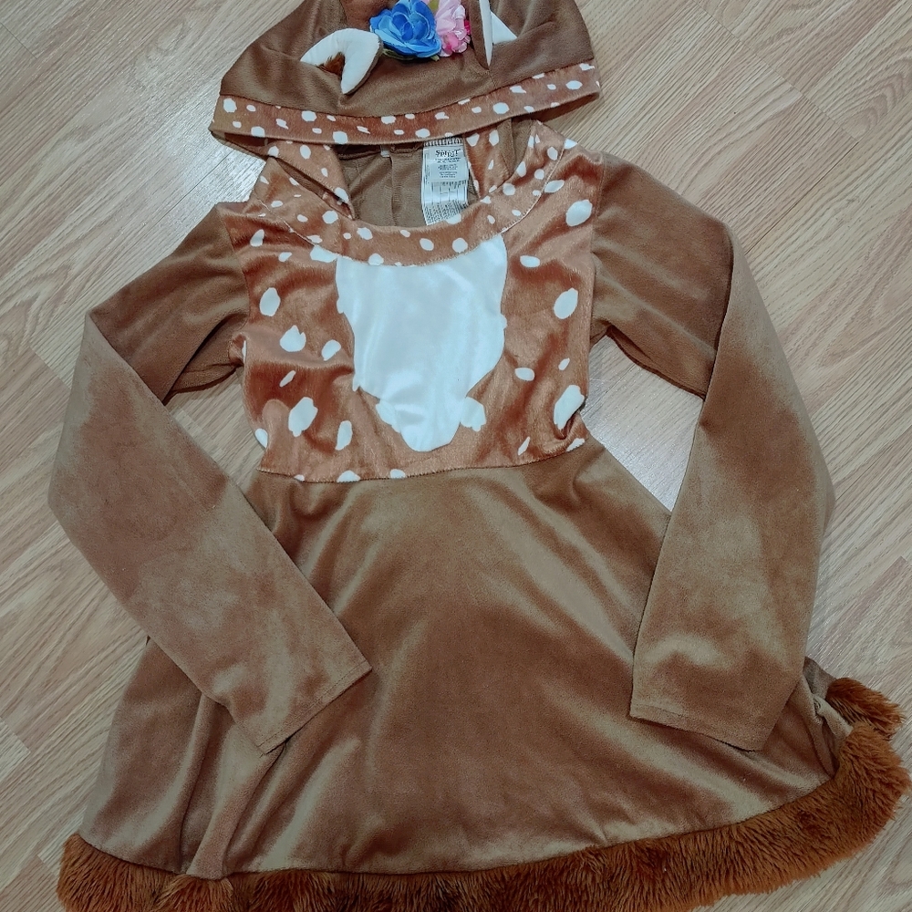 Kids x-large brown deer Halloween costume dress